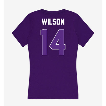 North Alabama - NCAA Baseball : Alex Wilson - Women's V-Neck T-Shirt-1