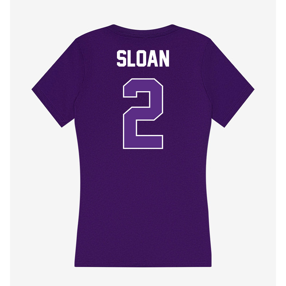 North Alabama - NCAA Baseball : Jayden Sloan - Women's V-Neck T-Shirt-1