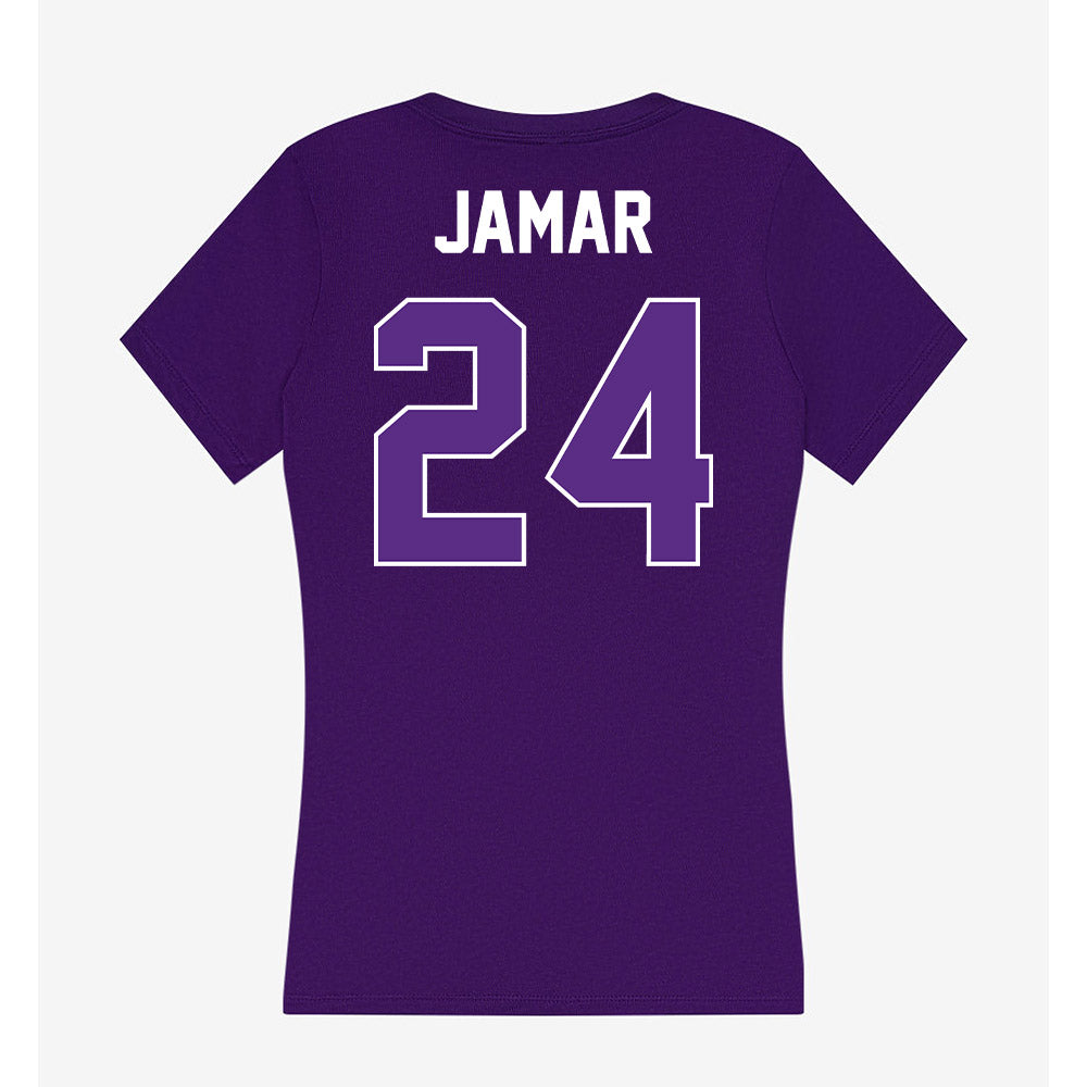 North Alabama - NCAA Football : Cameron Jamar - Women's V-Neck T-Shirt-1