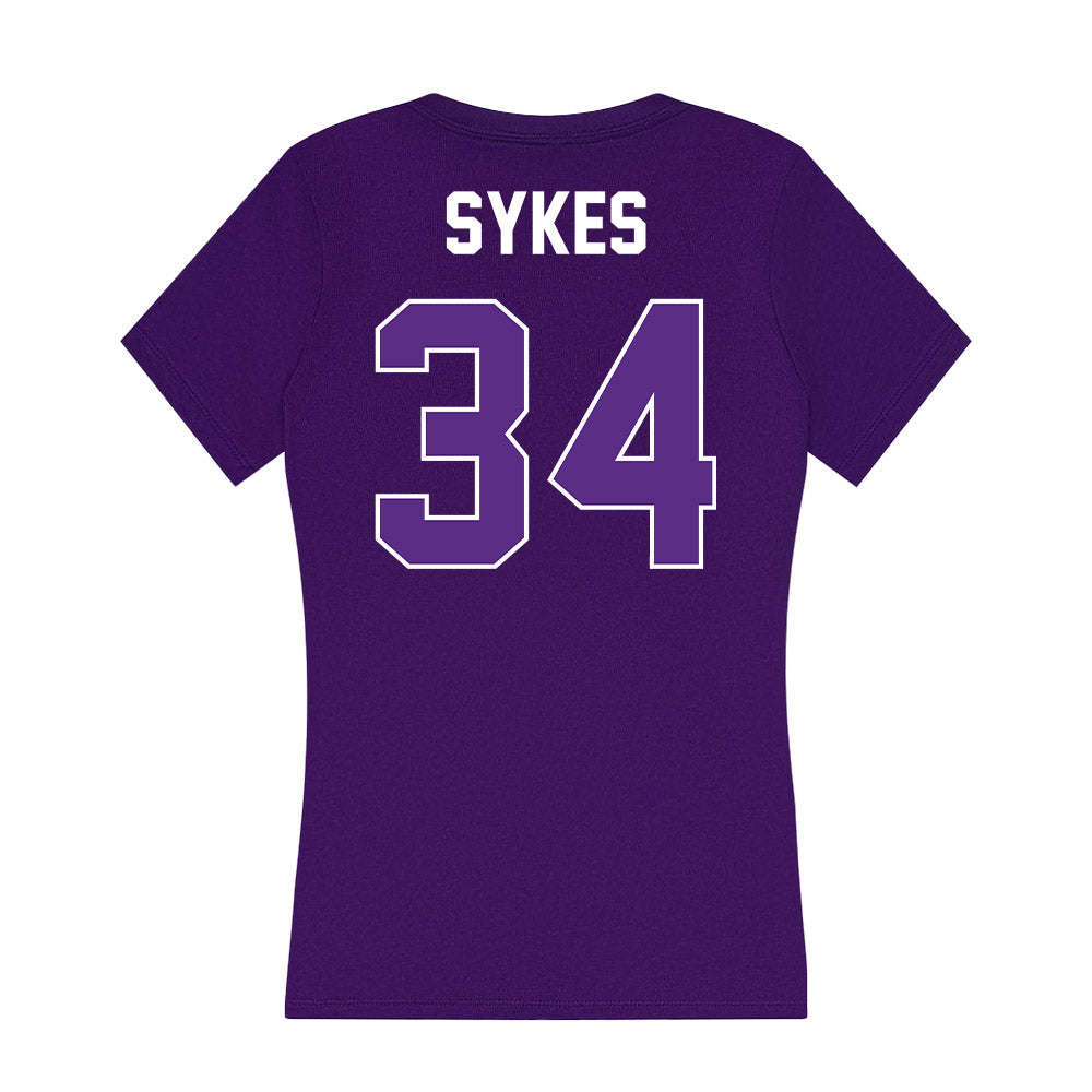 North Alabama - NCAA Baseball : Dane Sykes - Women's V-Neck T-Shirt-1