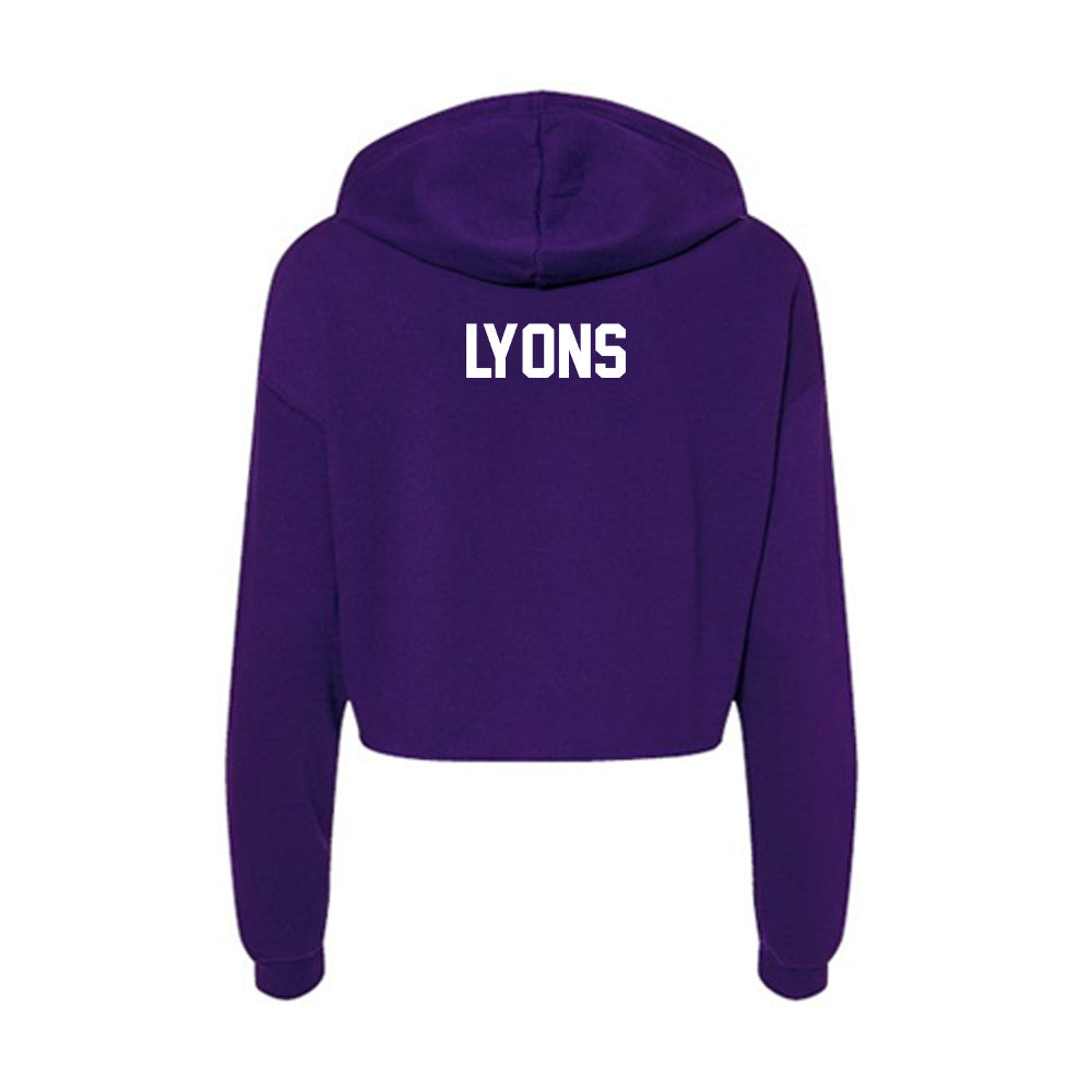 North Alabama - NCAA Men's Cross Country : Brent Lyons - Women's Crop Fleece Hoodie-1
