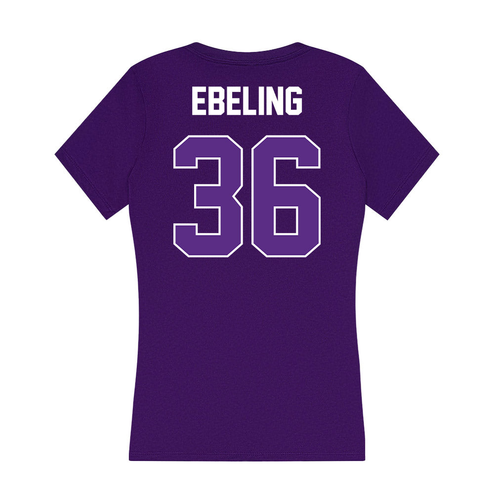 North Alabama - NCAA Baseball : Braden Ebeling - Women's V-Neck T-Shirt-1