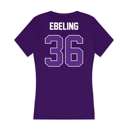 North Alabama - NCAA Baseball : Braden Ebeling - Women's V-Neck T-Shirt-1