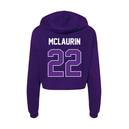 North Alabama - NCAA Beach Volleyball : Marti Mclaurin - Women's Crop Fleece Hoodie-1