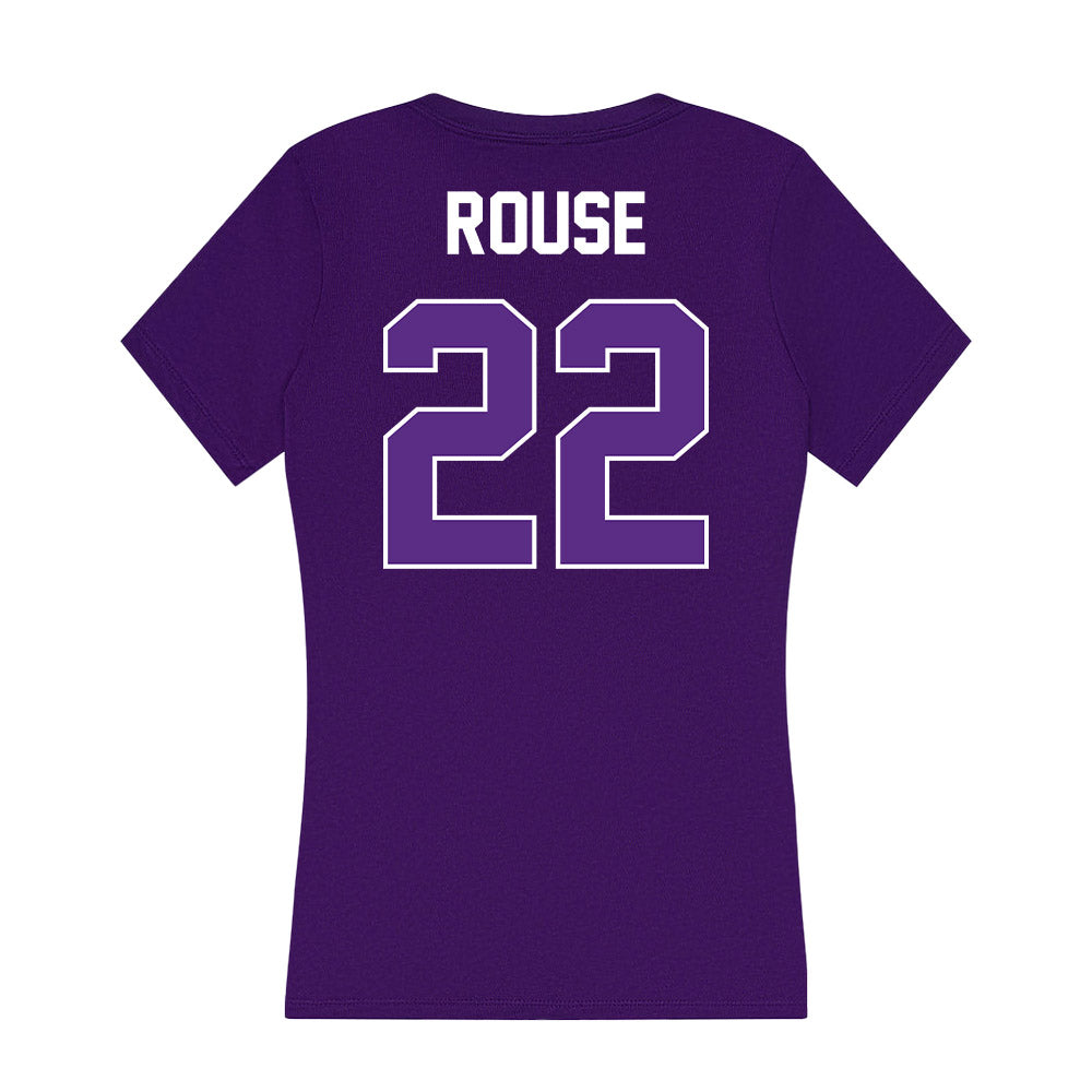 North Alabama - NCAA Softball : Bayleigh Rouse - Women's V-Neck T-Shirt-1