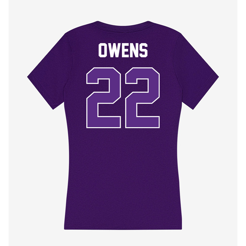 North Alabama - NCAA Women's Soccer : Alana Owens - Women's V-Neck T-Shirt-1
