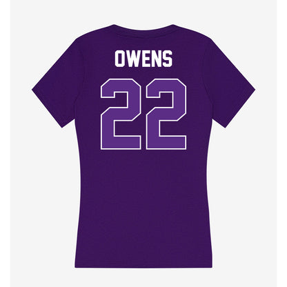 North Alabama - NCAA Women's Soccer : Alana Owens - Women's V-Neck T-Shirt-1