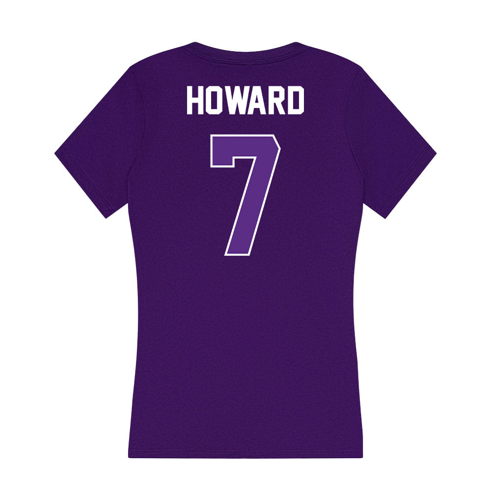 North Alabama - NCAA Baseball : Carson Howard - Women's V-Neck T-Shirt-1