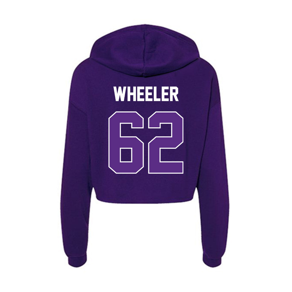 North Alabama - NCAA Football : Carson Wheeler - Women's Crop Fleece Hoodie-1