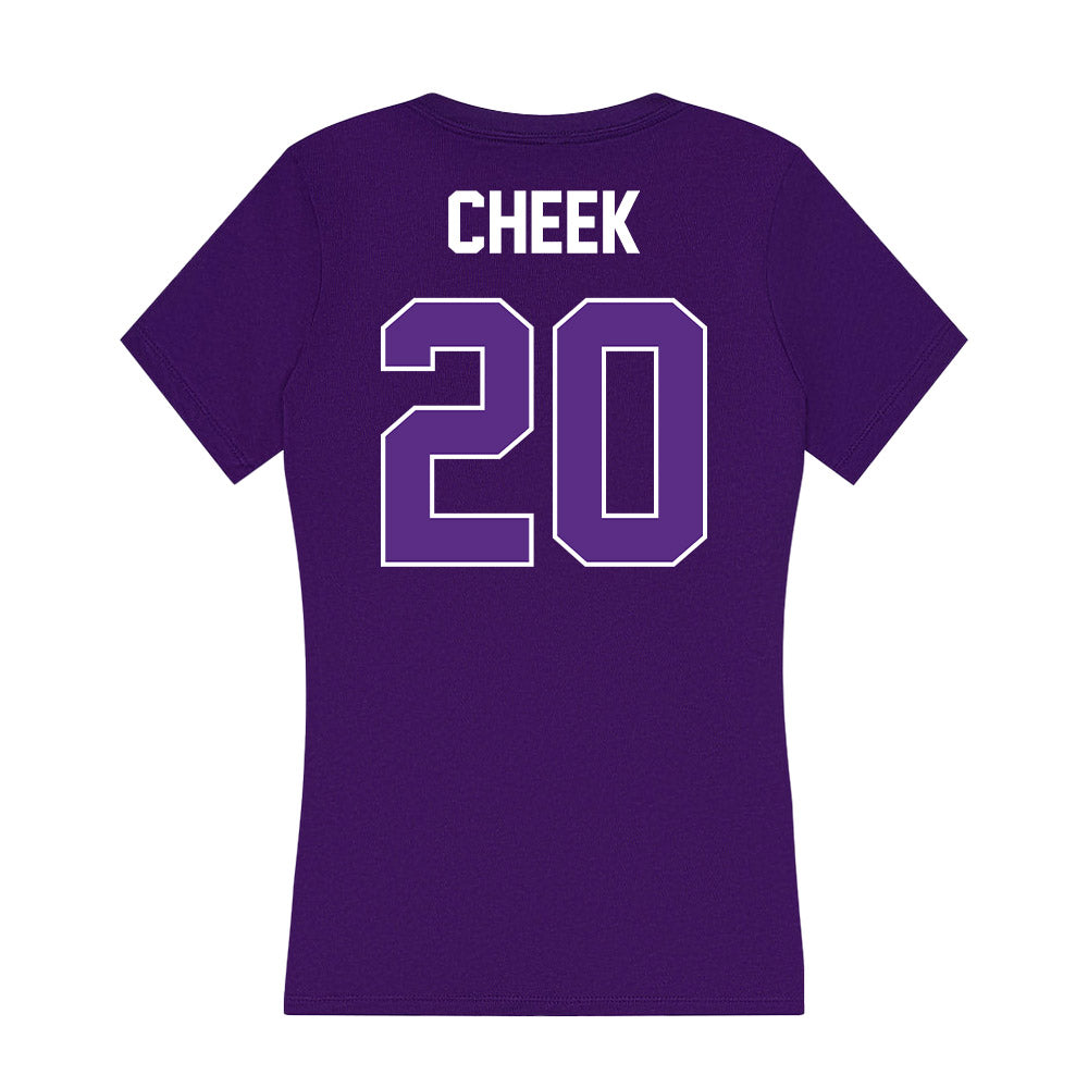 North Alabama - NCAA Baseball : Jackson Cheek - Women's V-Neck T-Shirt-1
