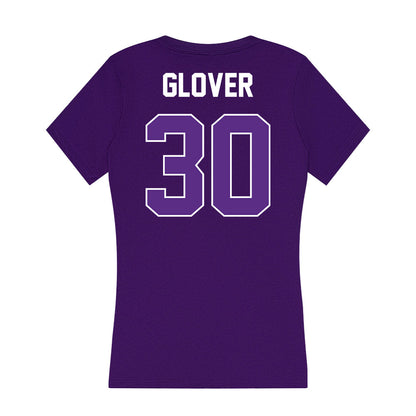 North Alabama - NCAA Football : Leo Glover - Women's V-Neck T-Shirt-1