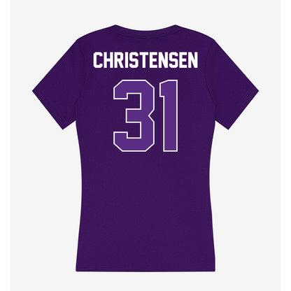 North Alabama - NCAA Football : Micah Christensen - Women's V-Neck T-Shirt-1