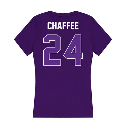 North Alabama - NCAA Men's Basketball : Mitchell Chaffee - Women's V-Neck T-Shirt-1