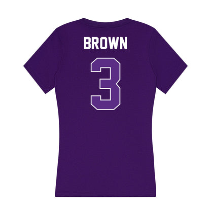 North Alabama - NCAA Baseball : Brant Brown - Women's V-Neck T-Shirt-1