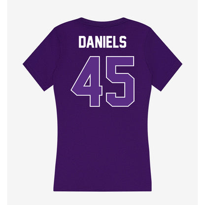 North Alabama - NCAA Football : Tyrik Daniels - Women's V-Neck T-Shirt-1