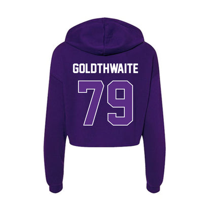 North Alabama - NCAA Football : Raykwon Goldthwaite - Women's Crop Fleece Hoodie-1