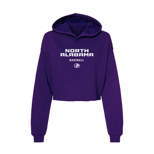 North Alabama - NCAA Baseball : Kevin Henrich - Women's Crop Fleece Hoodie-0