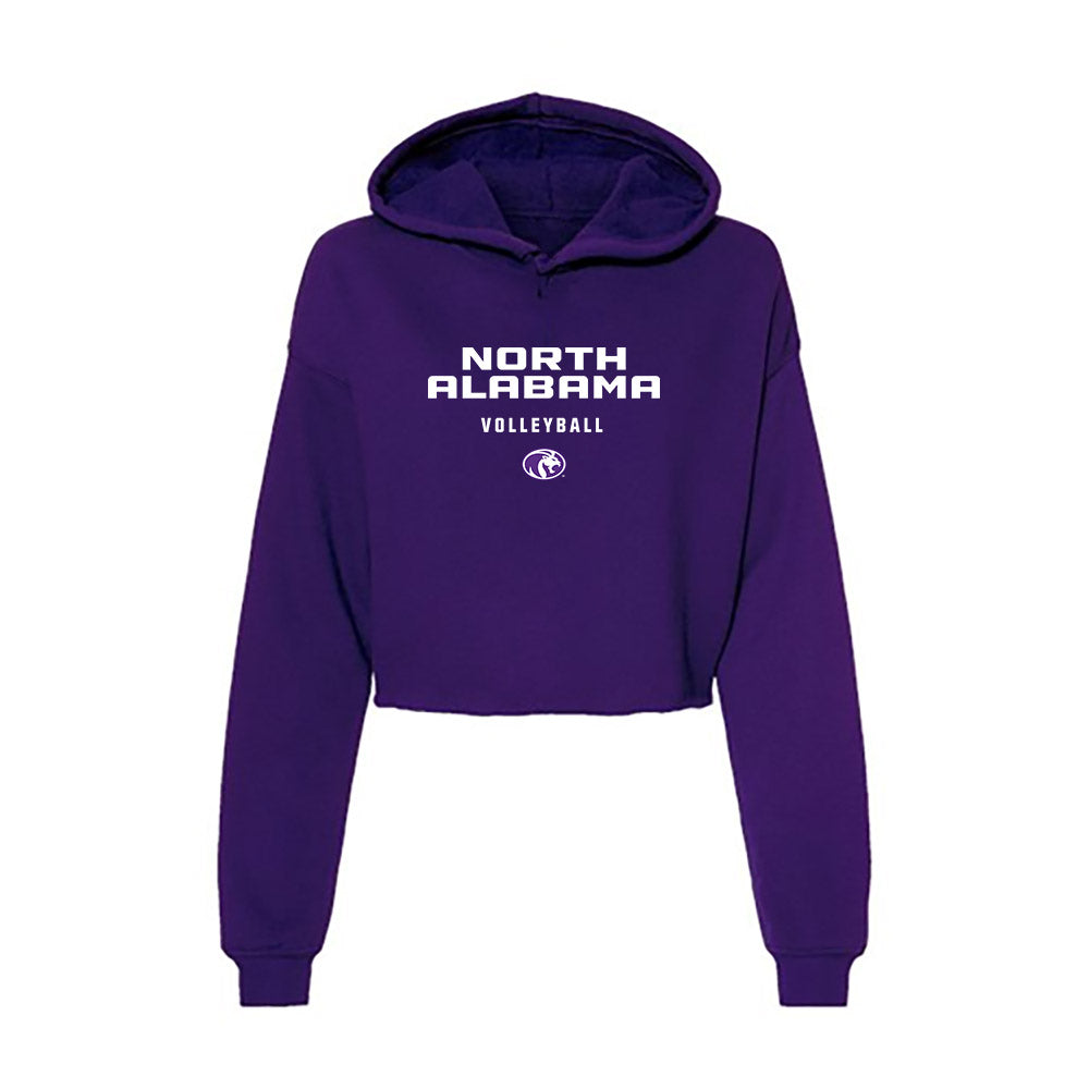 North Alabama - NCAA Women's Volleyball : Reese Ricketts - Women's Crop Fleece Hoodie-0