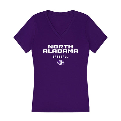 North Alabama - NCAA Baseball : Jayden Sloan - Women's V-Neck T-Shirt-0