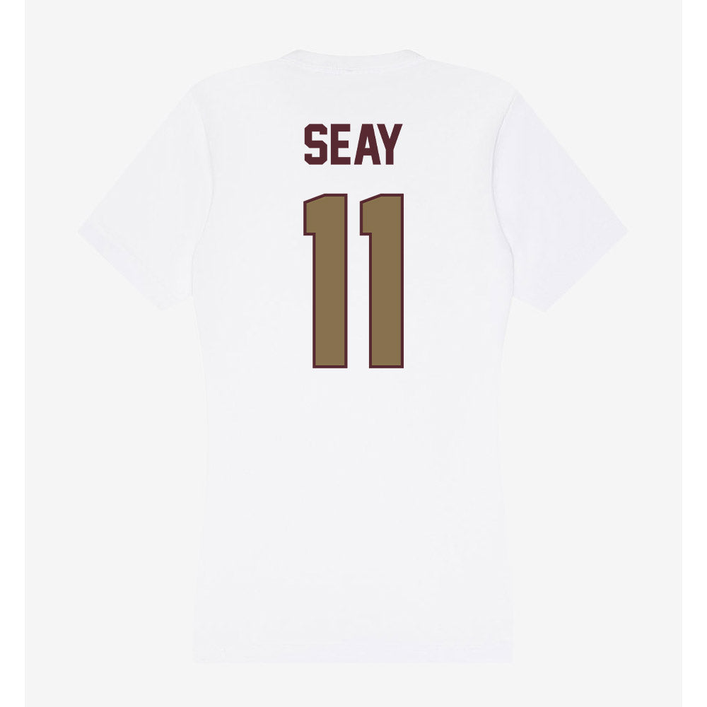 Texas State - NCAA Baseball : Taylor Seay - Women's V-Neck T-Shirt-1