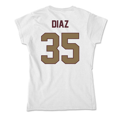 Texas State - NCAA Baseball : Colby Diaz - Soft Style Women’s T-Shirt-1