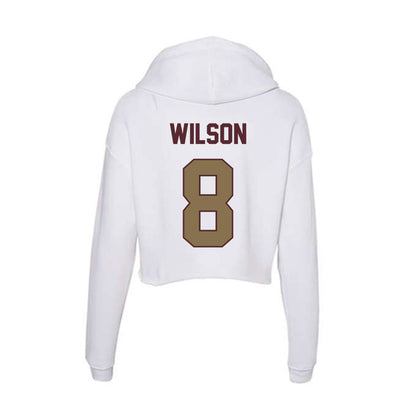 Texas State - NCAA Softball : Taylor Wilson - Women's Crop Fleece Hoodie-1