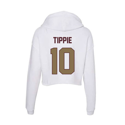 Texas State - NCAA Baseball : Matthew Tippie - Women's Crop Fleece Hoodie-1