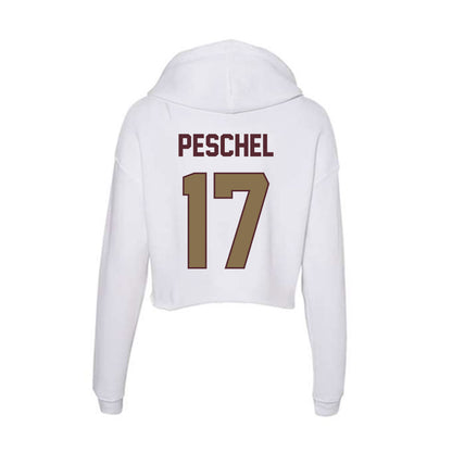 Texas State - NCAA Women's Soccer : Bailey Peschel - Women's Crop Fleece Hoodie-1
