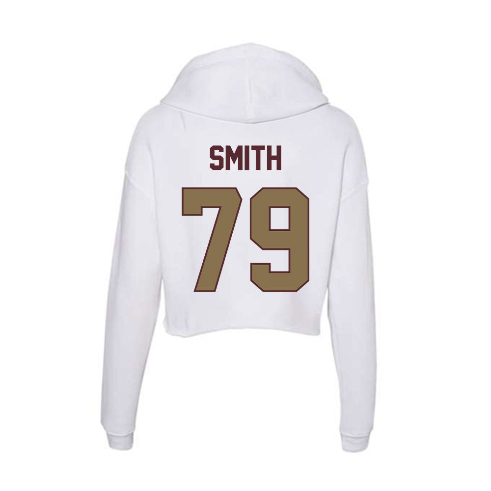 Texas State - NCAA Football : Jaydan Smith - Women's Crop Fleece Hoodie-1