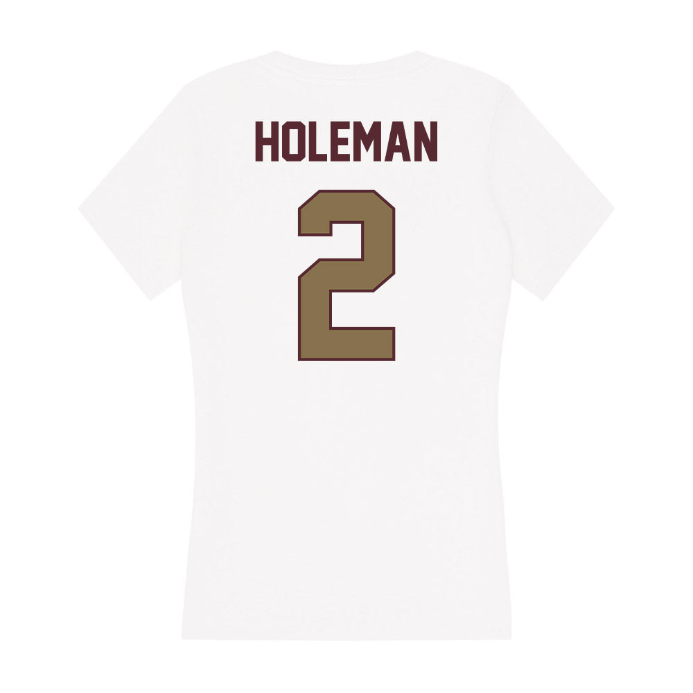 Texas State - NCAA Women's Soccer : Anna Mae Holeman - Women's V-Neck T-Shirt-1