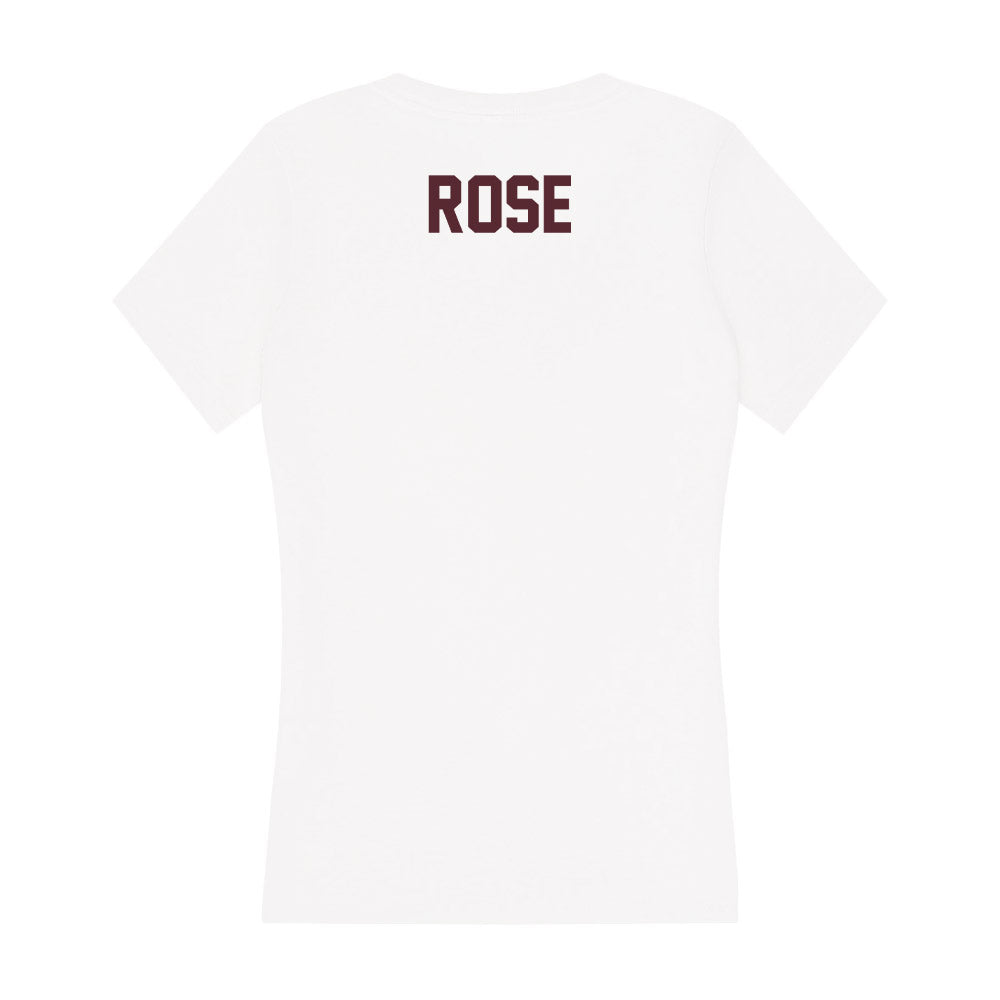 Texas State - NCAA Women's Track & Field : Destiney Rose - Women's V-Neck T-Shirt-1