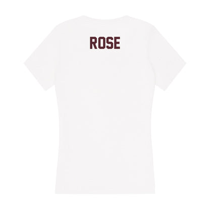 Texas State - NCAA Women's Track & Field : Destiney Rose - Women's V-Neck T-Shirt-1