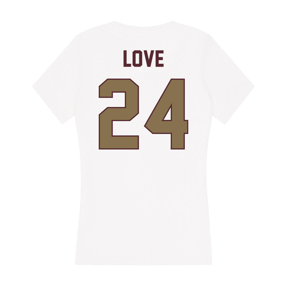 Texas State - NCAA Men's Basketball : Brandon Love - Women's V-Neck T-Shirt-1