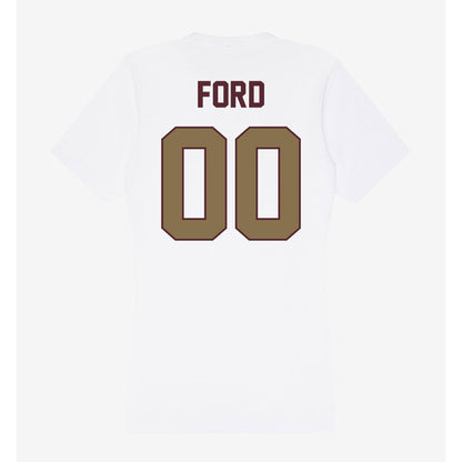 Texas State - NCAA Football : Noah Ford - Women's V-Neck T-Shirt-1