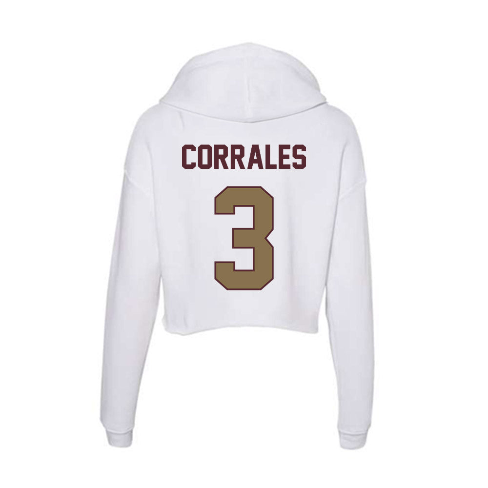 Texas State - NCAA Football : Beau Corrales - Women's Crop Fleece Hoodie-1