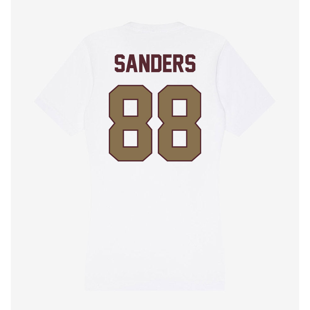 Texas State - NCAA Football : Jordan sanders - Women's V-Neck T-Shirt-1