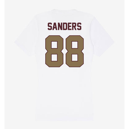Texas State - NCAA Football : Jordan sanders - Women's V-Neck T-Shirt-1