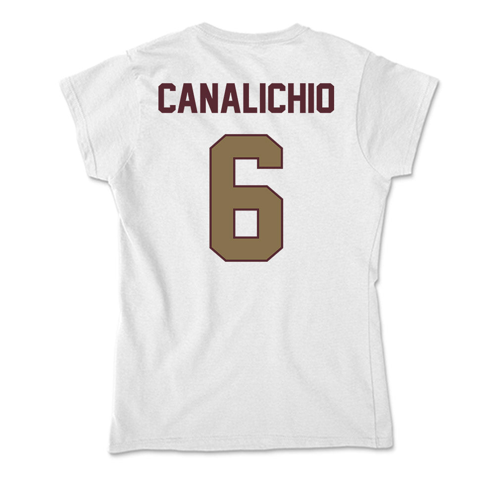 Texas State - NCAA Baseball : Will Canalichio - Soft Style Women’s T-Shirt-1