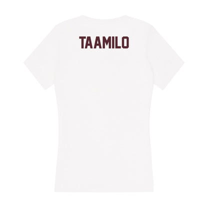  - NCAA Men's Track & Field : Edward Taamilo - Women's V-Neck T-Shirt-1