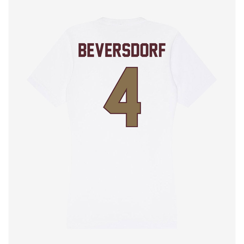 Texas State - NCAA Baseball : Alec Beversdorf - Women's V-Neck T-Shirt-1