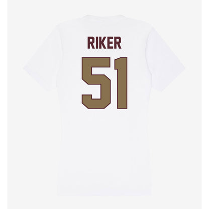 Texas State - NCAA Football : Brock Riker - Women's V-Neck T-Shirt-1
