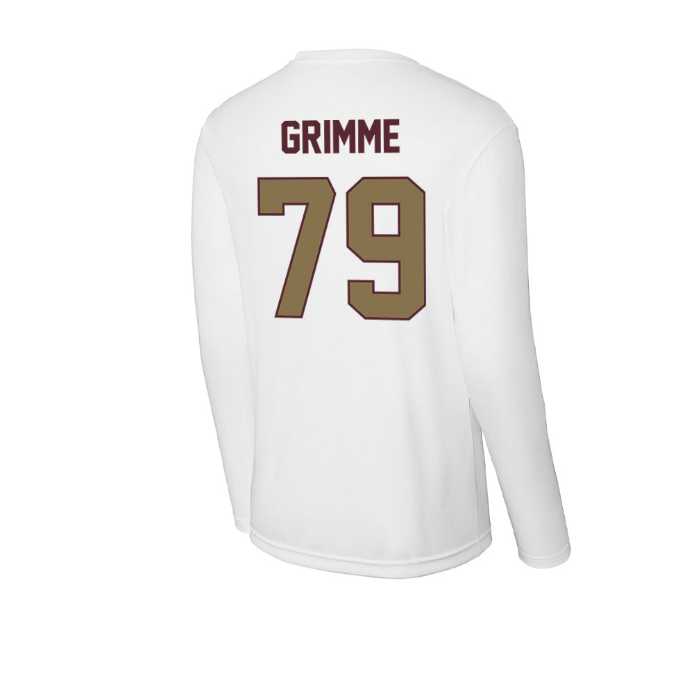 Texas State - NCAA Football : Alan Grimme - Activewear Long Sleeve T-Shirt-1
