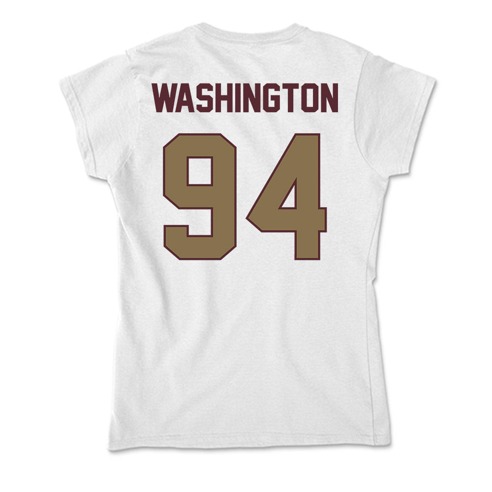 Texas State - NCAA Football : Kamren Washington - Soft Style Women’s T-Shirt-1