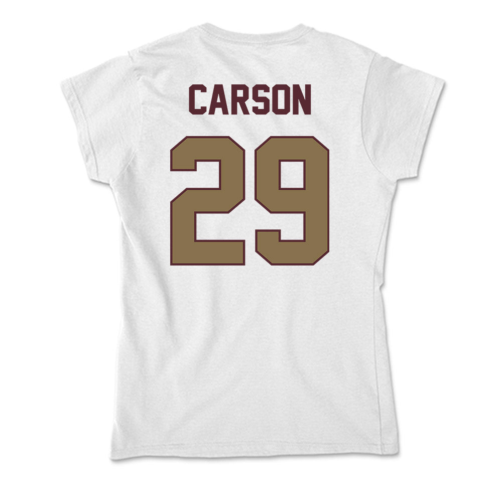 Texas State - NCAA Baseball : Tanner Carson - Soft Style Women’s T-Shirt-1