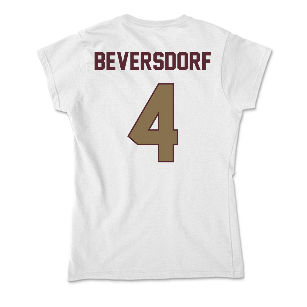 Texas State - NCAA Baseball : Alec Beversdorf - Soft Style Women’s T-Shirt-1