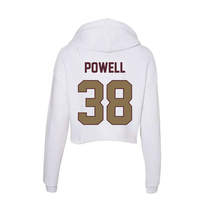 Texas State - NCAA Baseball : Ty Powell - Women's Crop Fleece Hoodie-1