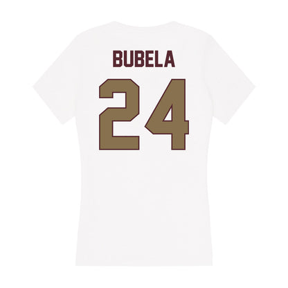 Texas State - NCAA Softball : Kate Bubela - Women's V-Neck T-Shirt-1