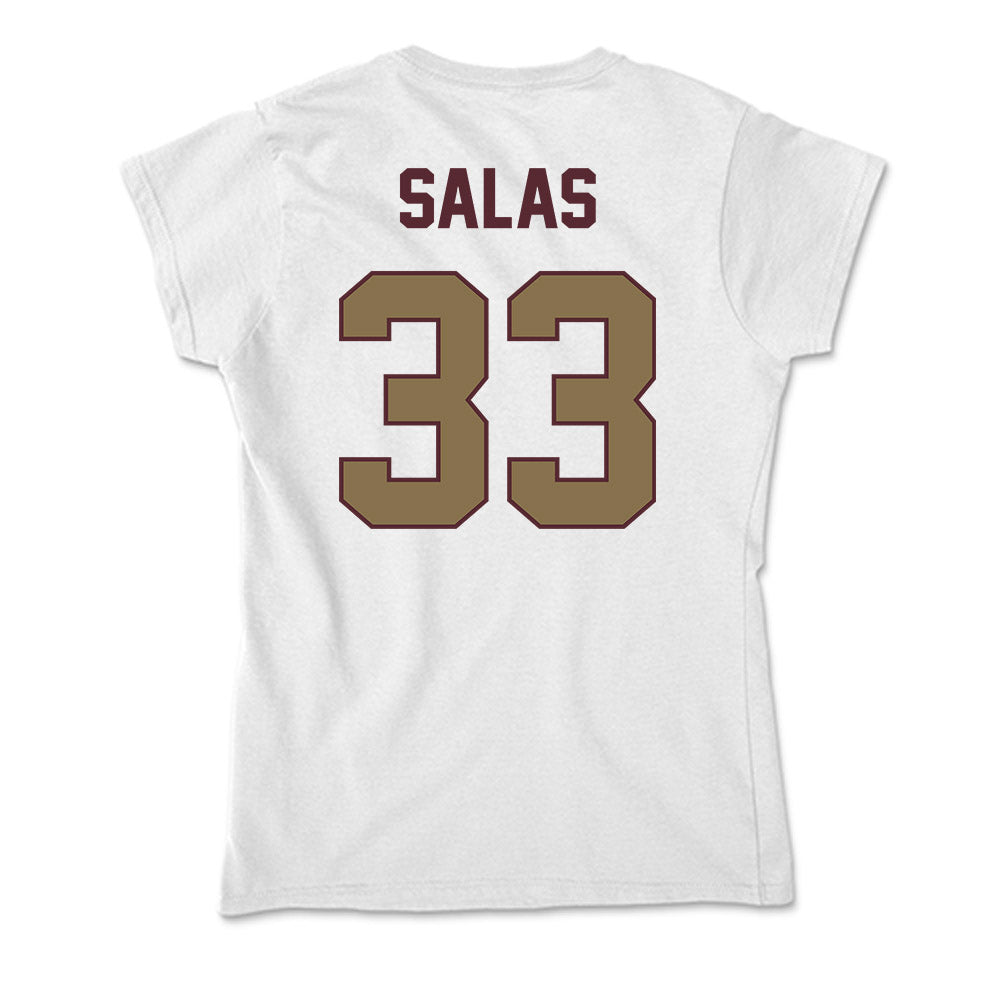 Texas State - NCAA Baseball : Manny Salas - Soft Style Women’s T-Shirt-1
