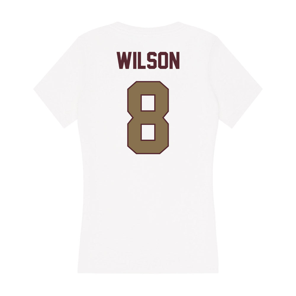 Texas State - NCAA Softball : Taylor Wilson - Women's V-Neck T-Shirt-1