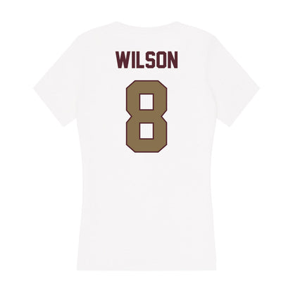 Texas State - NCAA Softball : Taylor Wilson - Women's V-Neck T-Shirt-1